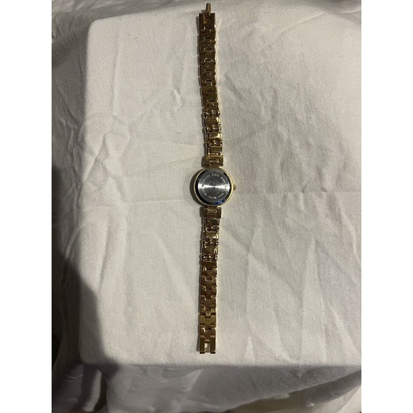 Vtg Gold Silver Tone Watch Collezio Quartz With Rhinestones. Made In Hong Kong. - Picture 13 of 16